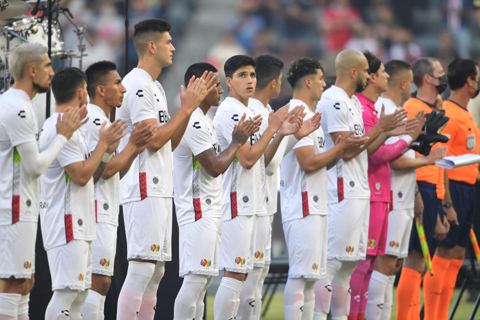 Kevin Álvarez con el equipo de estrellas de Liga MX previo al All-Stars Game. Foto Archivo: Jayne Kamin-Oncea-USA TODAY Sports