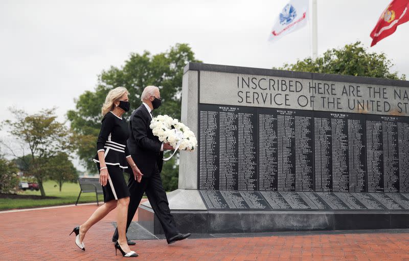 Joe Biden visits New Castle, Delaware, during Memorial Day