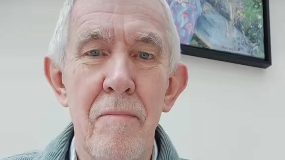  A shot of voice actor Richard Wells' face from his TikTok account. 