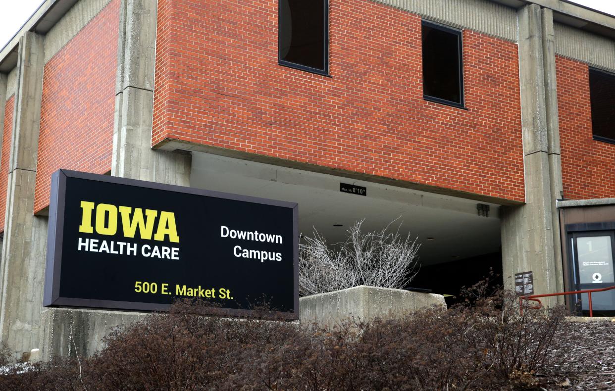 Pictured is the Iowa Health Care downtown campus, formerly Mercy Iowa City, Wednesday, Jan. 31, 2024 in Iowa City, Iowa.