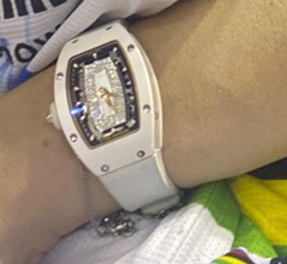 Photo issued by Essex Police of a watch stolen from the home of Olympic cyclist Mark Cavendish (PA)