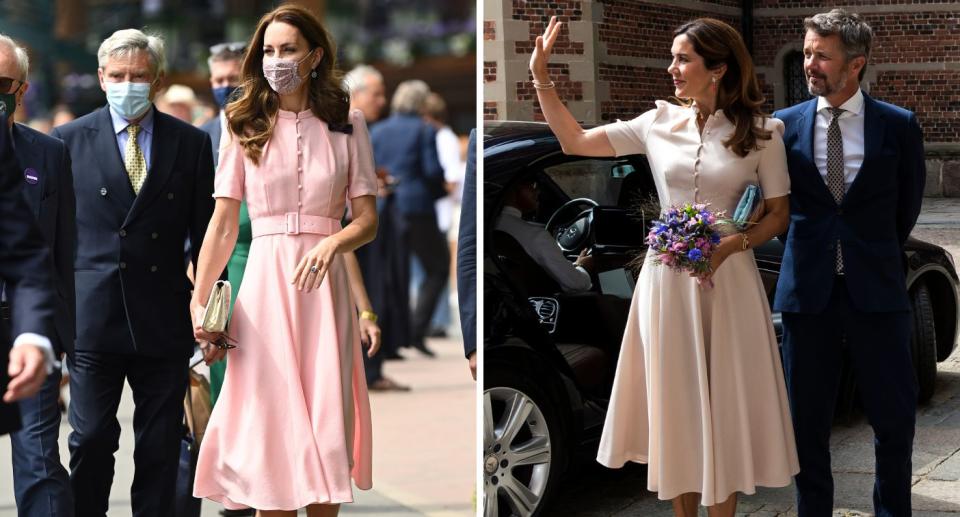 Catherine, Duchess of Cambridge; Princess Mary and Crown Prince Frederik of Denmark