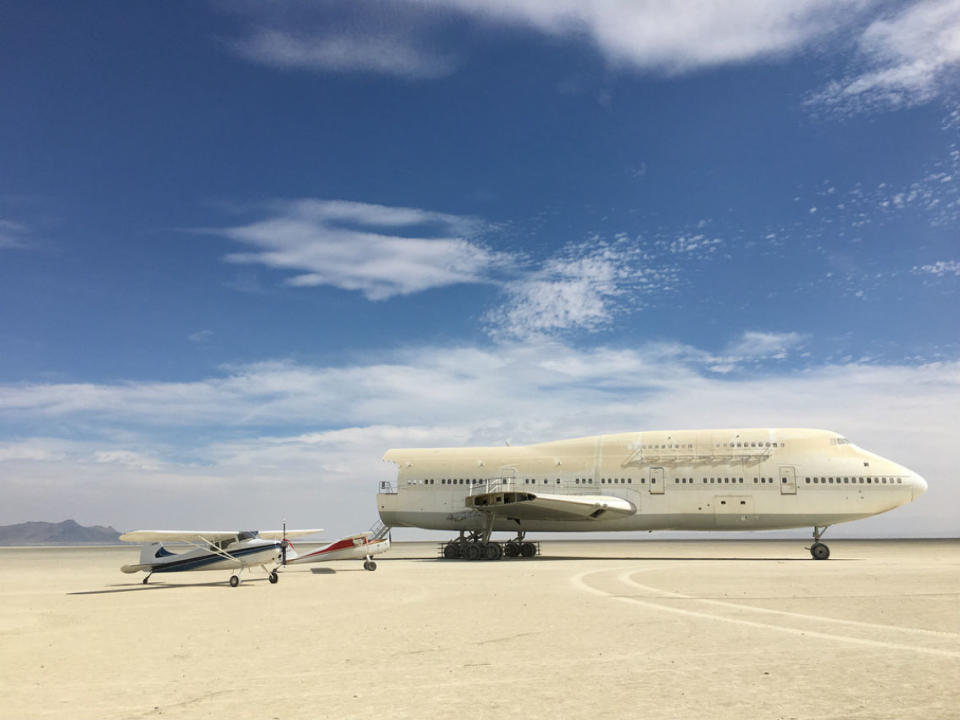 El avión abandonado en Nevada