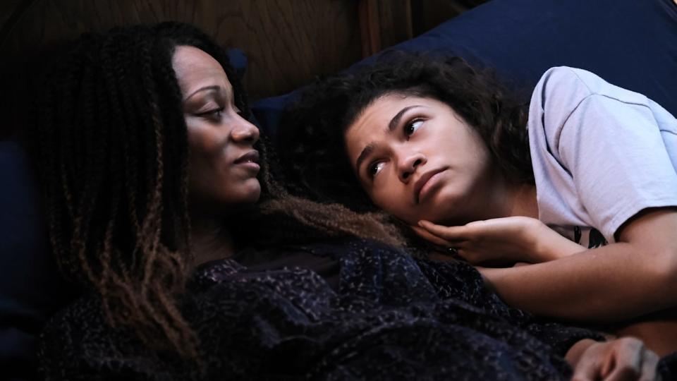 <h1 class="title">Nina King and Zendaya in Euphoria</h1><cite class="credit">Photograph by Eddy Chen/HBO</cite>