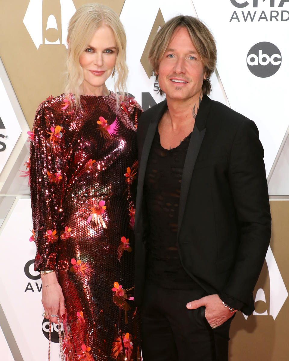 Nicole Kidman and Urban attend the 53nd annual CMA Awards at Bridgestone Arena on November 13, 2019 in Nashville, Tennessee.