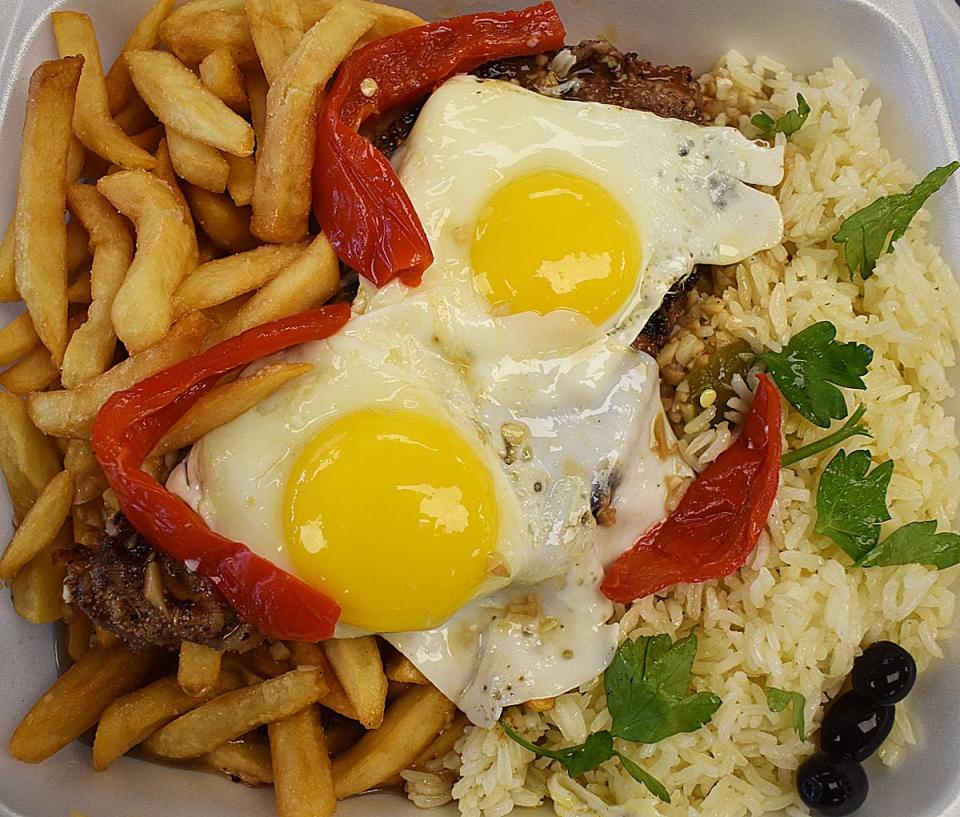 Portuguese steak dinner at Piri Piri Kitchen in Somerset. [Herald News photo | Colin Furze]