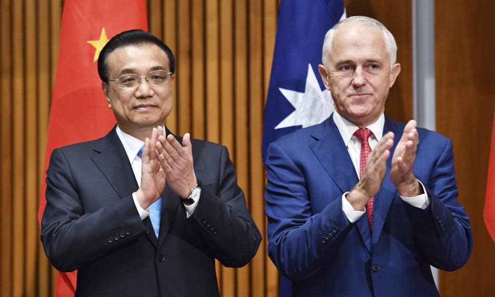 Li Keqiang, Malcolm Turnbull