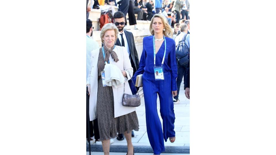 Princess Tatiana of Greece with Queen ANNE - MARIE of Greece attend the Olympic Handover ceremony in Greece