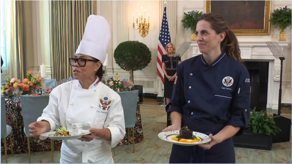 Chef Katie Button reveals what Albanese and Joe Biden will be eating at the State Dinner.