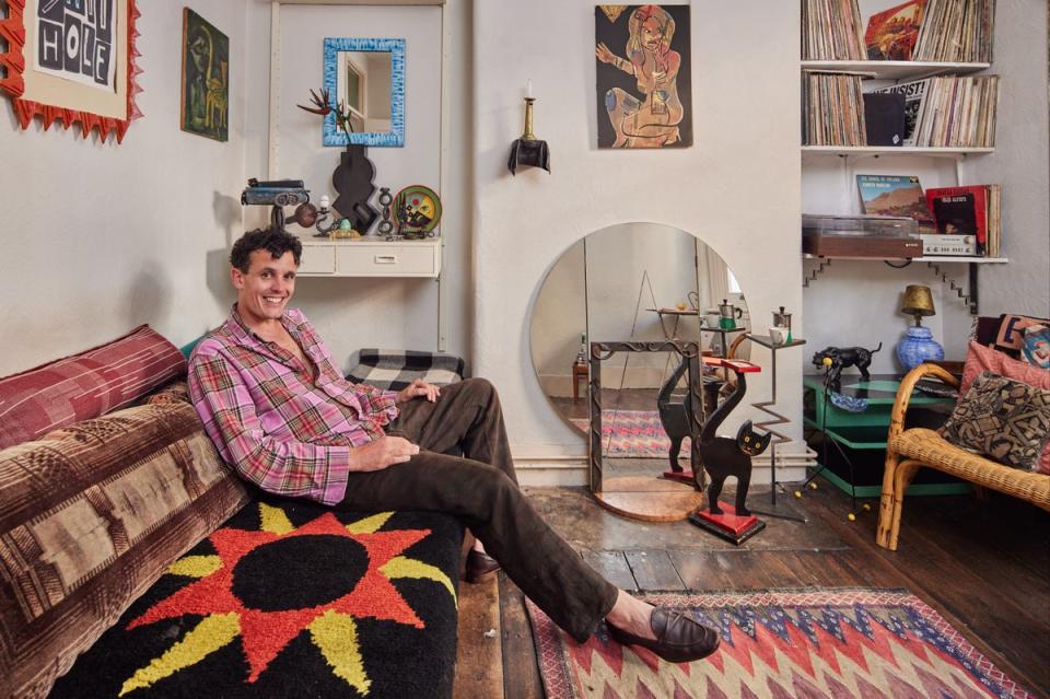 Punk spirit reigns at Jermaine Gallacher’s basement flat in Borough (Juliet Murphy)