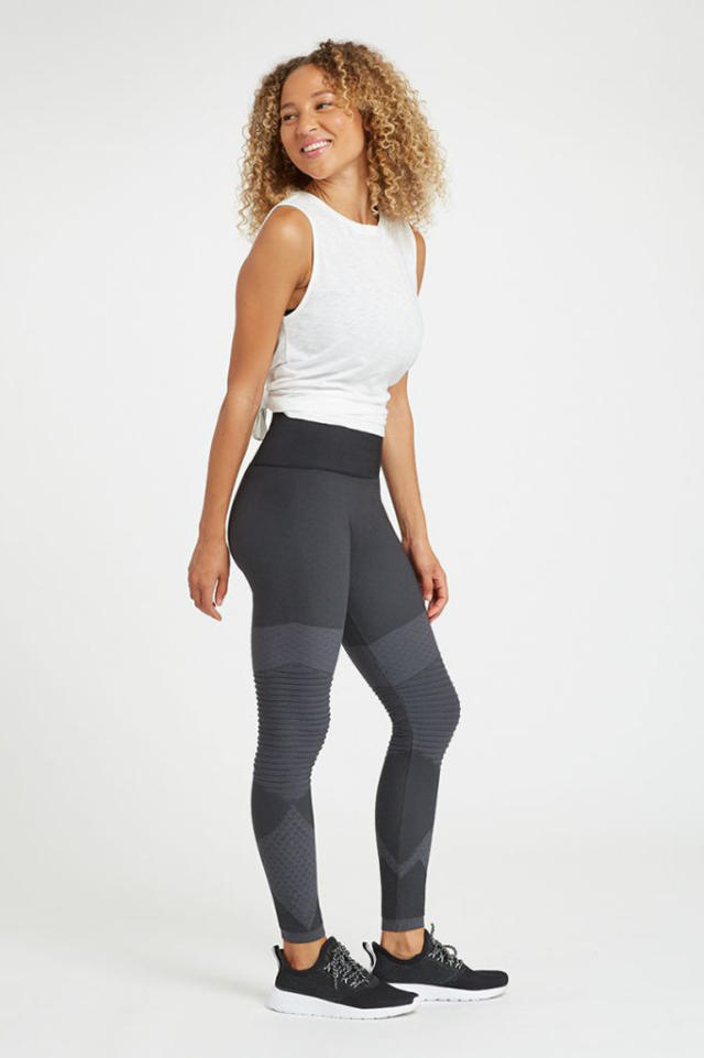 Spanx Look at Me Now Seamless Moto Leggings Size S Gray - $29