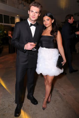 <p>Anna Webber/Billboard via Getty</p> Nikki Rodriguez and Noah LaLonde at the 2024 Billboard Golden Globes After Party held at the Beverly Hilton Hotel on January 7, 2024