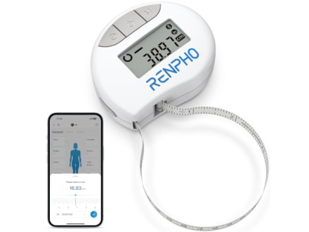 Renpho smart fitness scales, tape measure, and blood pressure Gold