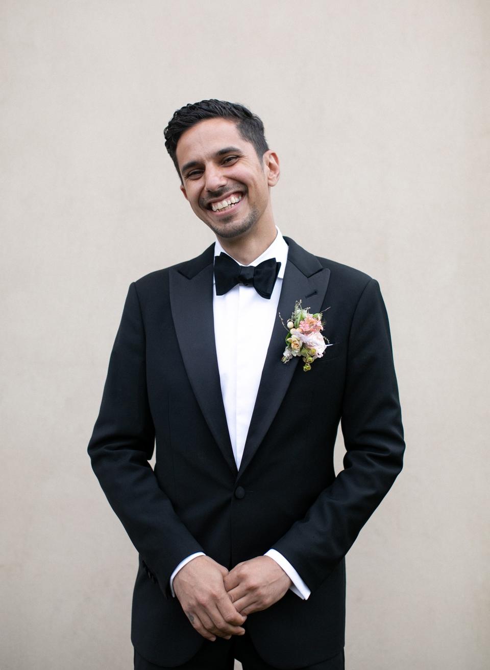 My handsome man, João Salomão, in Giorgio Armani and a smile.