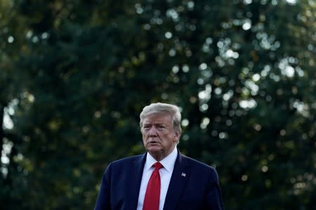 President Trump Speaks to Media on South Lawn