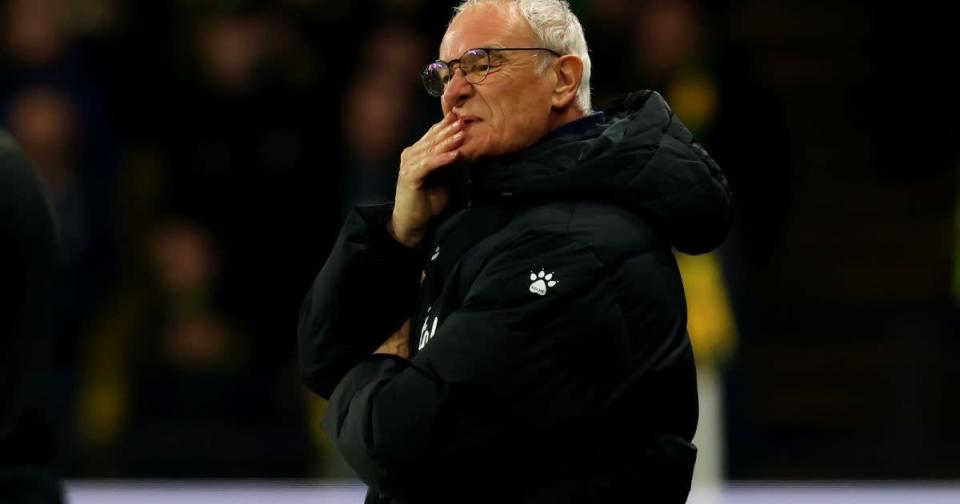 Watford boss Claudio Ranieri looks unhappy Credit: PA Images