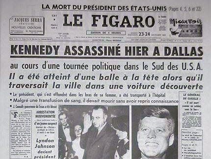 JFK French newspaper