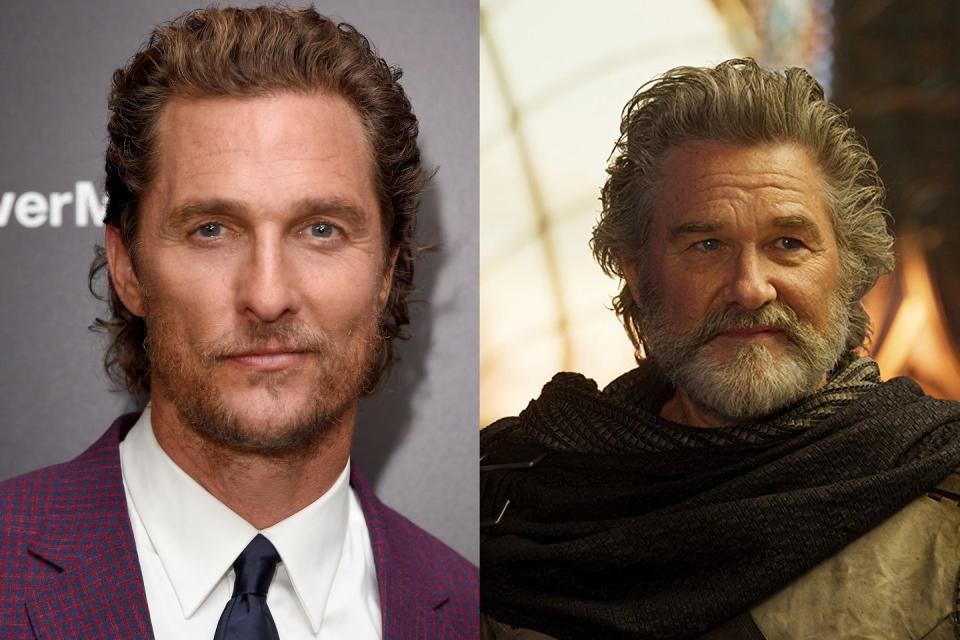<p>In an interview with <em>Playboy</em>, McConaughey claimed to have turned down a big role in the <em>Guardians of the Galaxy</em> film in favor of the Stephen King adaptation <em>The Dark Tower</em>. “I like <em>Guardians of the Galaxy</em>, but what I saw was, ‘It’s successful, and now we’ve got room to make a colorful part for another big-name actor.’ I’d feel like an amendment.” McConaughey didn’t reveal what role this was — <a href="http://www.vulture.com/2017/12/shia-labeouf-in-call-me-by-your-name-and-more-crazy-castings.html" rel="nofollow noopener" target="_blank" data-ylk="slk:Vulture speculated;elm:context_link;itc:0;sec:content-canvas" class="link ">Vulture speculated</a> it could have been a character cut from an early version — but reports that it was a villain indicate it may have been Kurt Russell’s Ego.</p>