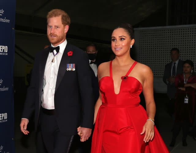 Prince Harry, Duke of Sussex and Meghan, Duchess of Sussex. Dia Dipasupil/Getty Images.