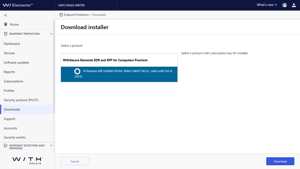 WithSecure Elements Endpoint Protection: Setup