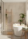 <p>Bringing the feeling of a five-star spa into your own <a href="https://www.housebeautiful.com/uk/decorate/bathroom/g38968959/grey-bathroom-ideas/" rel="nofollow noopener" target="_blank" data-ylk="slk:bathroom;elm:context_link;itc:0;sec:content-canvas" class="link ">bathroom</a> is not always easy. Natural materials can enhance your wellbeing and create a calm atmosphere, so we recommend choosing earthy shades or terracotta hues on your walls. You can add colour through accessories, or keep things natural with plants, foliage and wooden features. </p><p>Pictured: Bathroom accessories all <a href="https://www.dunelm.com/" rel="nofollow noopener" target="_blank" data-ylk="slk:Dunelm;elm:context_link;itc:0;sec:content-canvas" class="link ">Dunelm</a> </p>