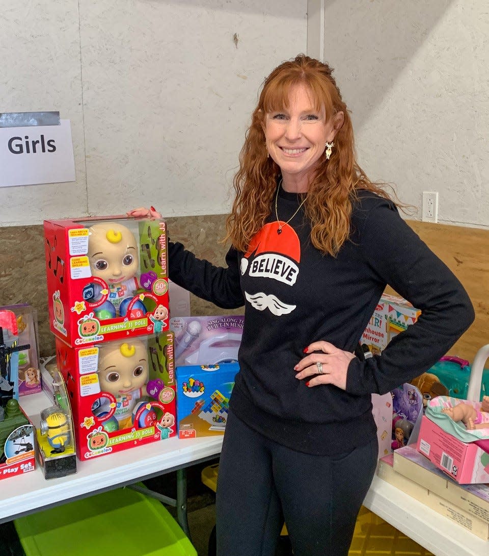Although Erica Ward is concentrating on the Salvation Army’s toy drive, her most urgent concern is finding bellringers to help raise needed funds for the organization.