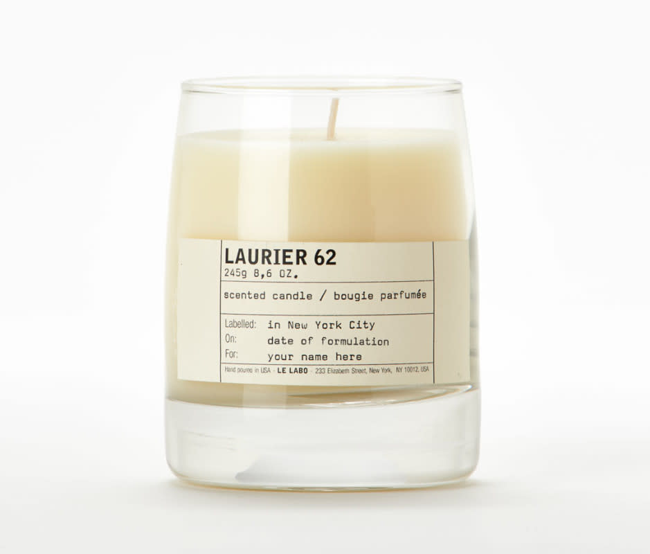 <p> No collection of perennial luxury scented candles would be complete without the inclusion of Le Labo, a brand that has redefined the fragrance world and sparked an olfactory revolution with its innovative use of raw materials, apothecary aesthetic, and luxury sensibilities. Despite the seemingly chaotic combination of ingredients of Laurier (laurel, rosemary, eucalyptus, thyme, cumin, clove, amber, patchouli, sandalwood, and more) this soy wax blend transforms into a beautifully unique creation. It's as if every herbal and woodsy note comes together for a sophisticated, dressed-up occasion. Engaging with this candle becomes a journey of unraveling its complex layers, inviting you to revel in its scent for hours on end. </p>