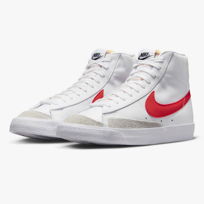 <p>Courtesy of Nike</p><p>Another icon, the Blazer has made its presence unforgettable in a big way recently. With the rise of retro sneakers, it was an obvious candidate for a breakout trend. Though its roots are in basketball, this high-top finds itself today finishing off stellar streetwear outfits and, in some cases, used as an <a href="http://mensjournal.com/style/11-sneakers-that-are-totally-office-appropriate-w484050" rel="nofollow noopener" target="_blank" data-ylk="slk:office sneaker;elm:context_link;itc:0;sec:content-canvas" class="link ">office sneaker</a>. They run a bit narrow, so size up if your foot is wide.</p><p>[$85 (was $105); <a href="https://clicks.trx-hub.com/xid/arena_0b263_mensjournal?q=https%3A%2F%2Fhowl.me%2FckMhCIxVceK&event_type=click&p=https%3A%2F%2Fwww.mensjournal.com%2Fstyle%2Fnike-mens-shoe-sale-october-2023%3Fpartner%3Dyahoo&author=Anthony%20Mastracci&item_id=ci02cbb36fe0002679&page_type=Article%20Page&partner=yahoo&section=sneakers&site_id=cs02b334a3f0002583" rel="nofollow noopener" target="_blank" data-ylk="slk:nike.com;elm:context_link;itc:0;sec:content-canvas" class="link ">nike.com</a>]</p>