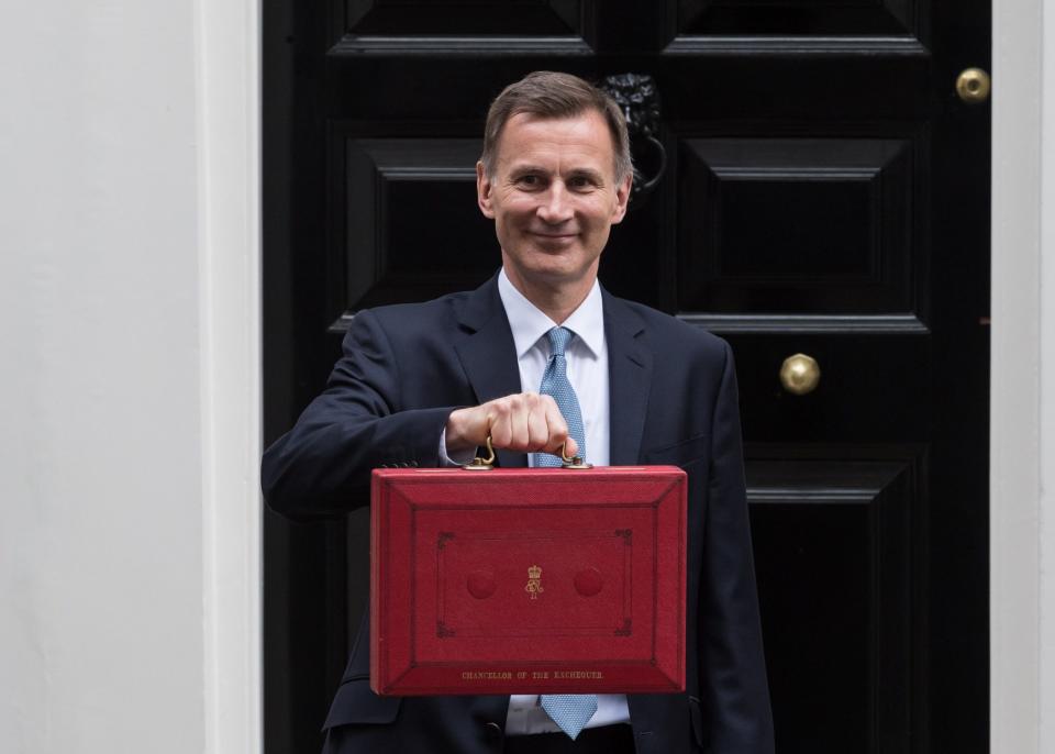 Chancellor Jeremy Hunt ahead of the announcement of the Spring Budget - getty