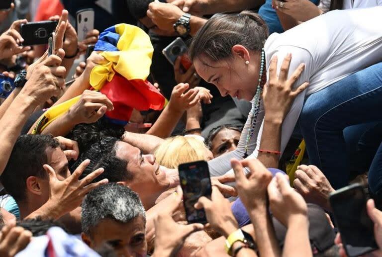 La líder opositora venezolana María Corina Machado, a quien Lula en su momento le dijo que dejara de 