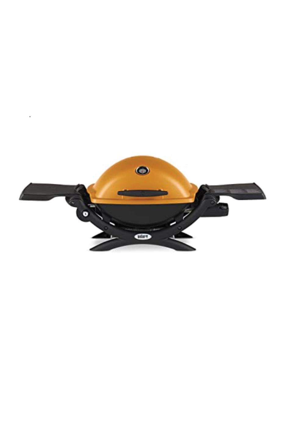 19) Orange Liquid Propane Grill