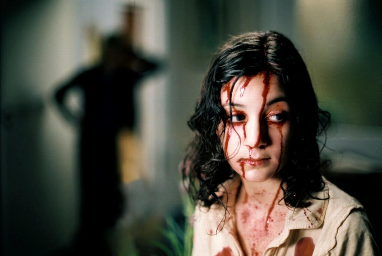 Lina Leandersson plays a vampire girl in the Swedish film "Let the Right One In."
