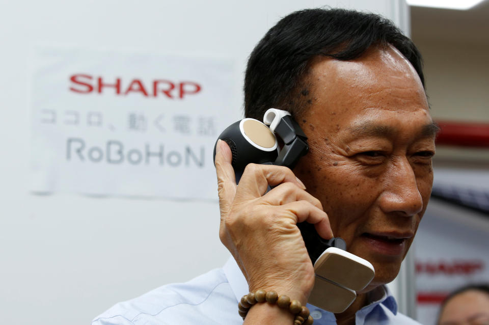 Terry Gou, chairman of Hon Hai Precision Industry, better known as Foxconn. REUTERS/Tyrone Siu