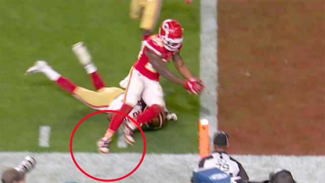 Refs Make Controversial Touchdown Call Late In Chiefs vs. 49ers