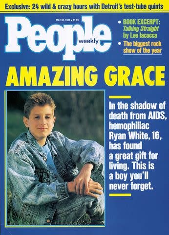 <p>People</p> PEOPLE's May 30, 1988 cover featuring Ryan White, who was diagnosed with HIV/AIDS in 1984
