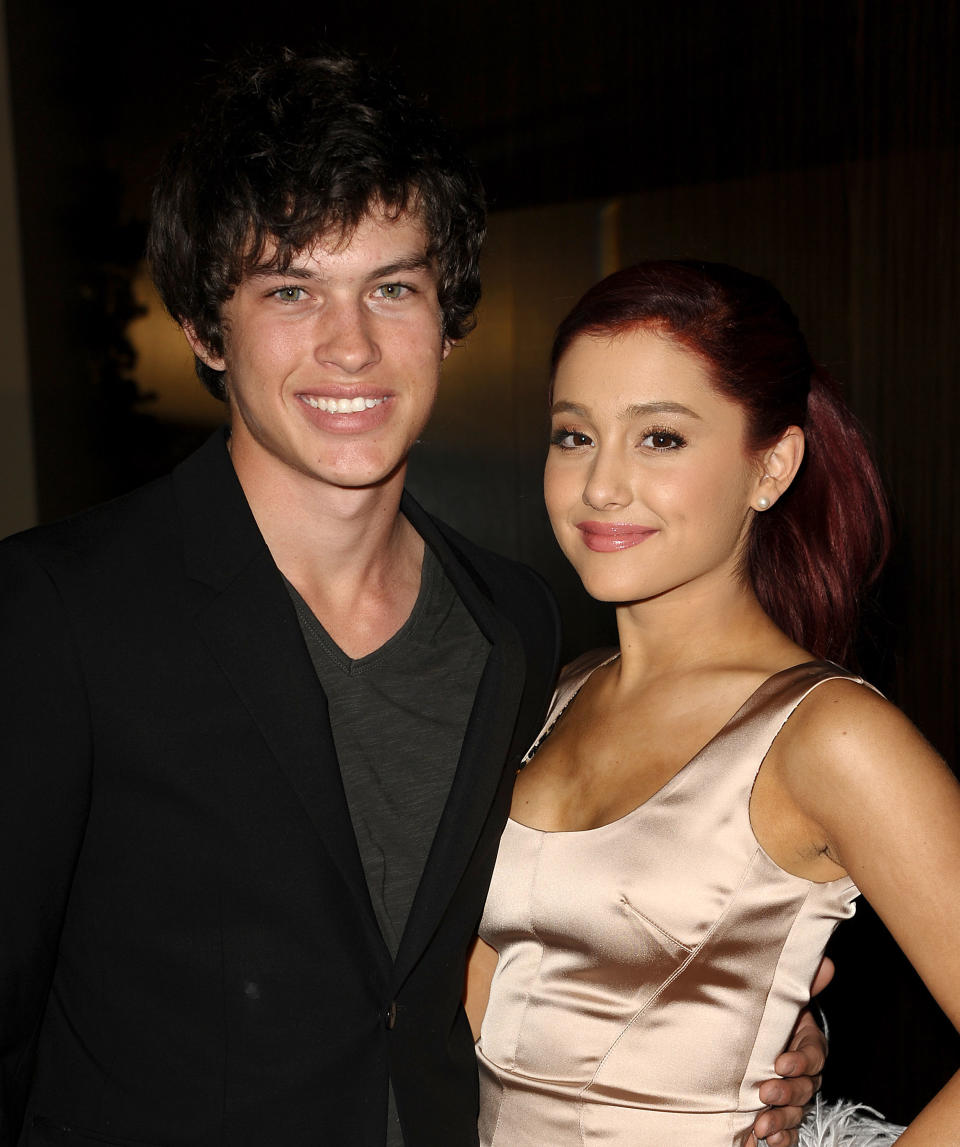 BEVERLY HILLS, CA - DECEMBER 07:  Actor Graham Phillips and actress Ariana Grande attend Project Angel Food's 2011 Divine Design Gala at The Beverly Hilton hotel on December 7, 2011 in Beverly Hills, California.  (Photo by Jason LaVeris/FilmMagic)