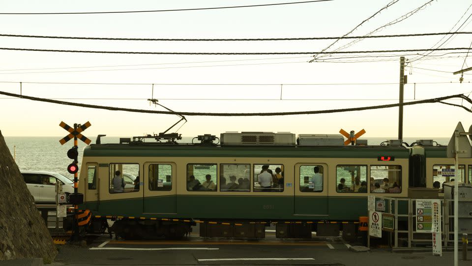 Tokyo's Enoden train passes through the Kamakura district, another Xiaohongshu hot spot. - Zhizhao Wu/Getty Images/File