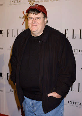 Michael Moore at the Hollywood premiere of Miramax Films' The Aviator