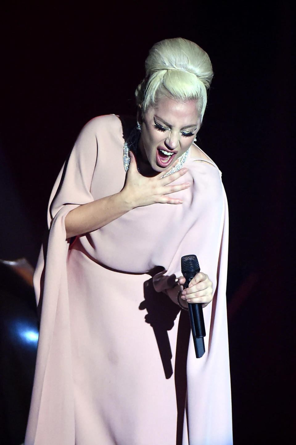 Lady Gaga performed an an hour-long jazz set at amfAR’s Inspiration Gala Los Angeles.