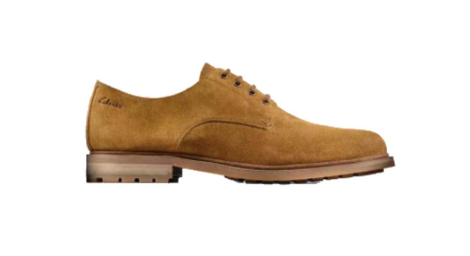 Clarks Foxwell Hall Suede Derby Shoes 