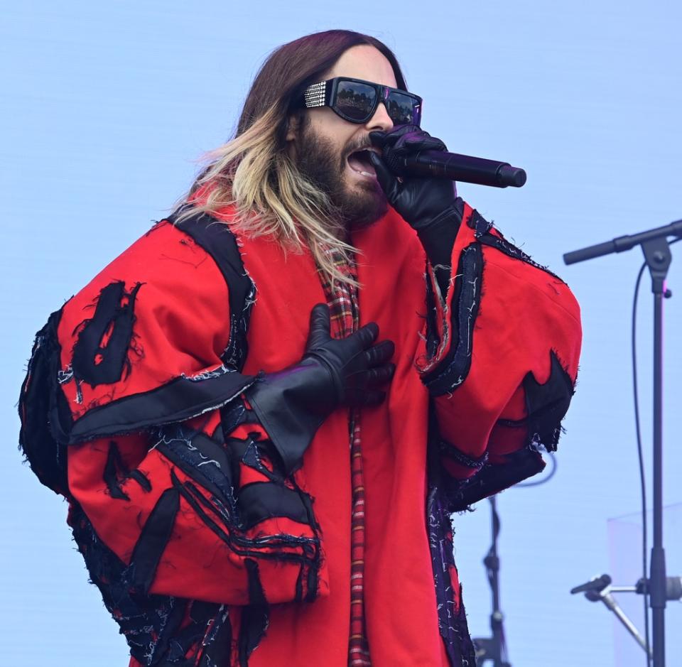 Jared Leto, performing, Thirty Seconds to Mars, 2023