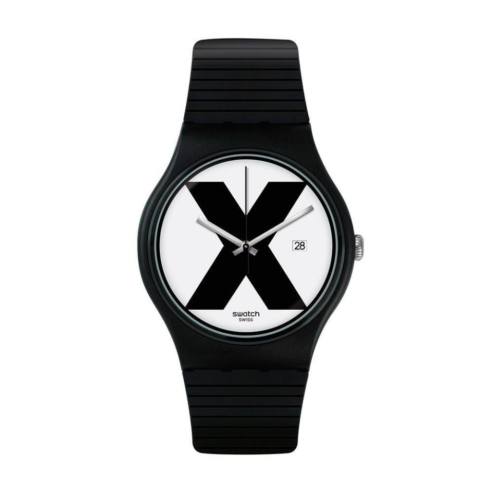 2) Swatch XX-Rated Black Watch for Men