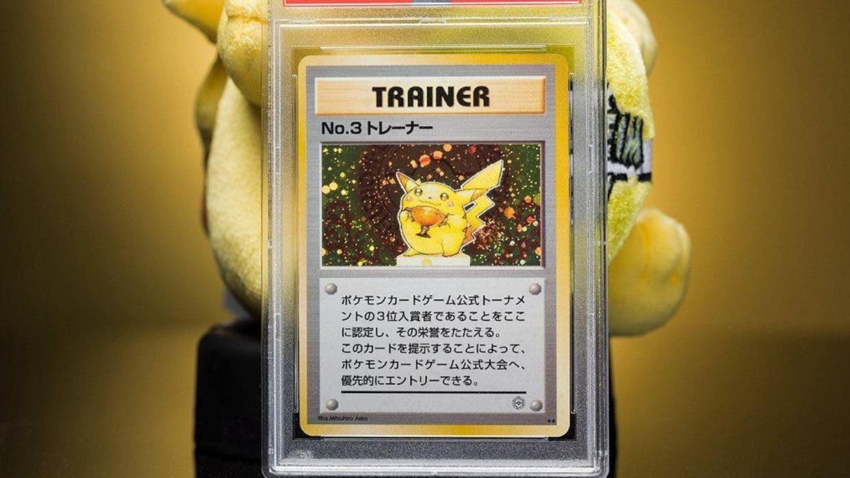 There are less than 100 of these cards printed by the Pokémon Company in 1997, and only the top three finishers of each division in the Pokémon  TCG competition were awarded these. (Photo: Heritage Auctions; the Pokémon Company)