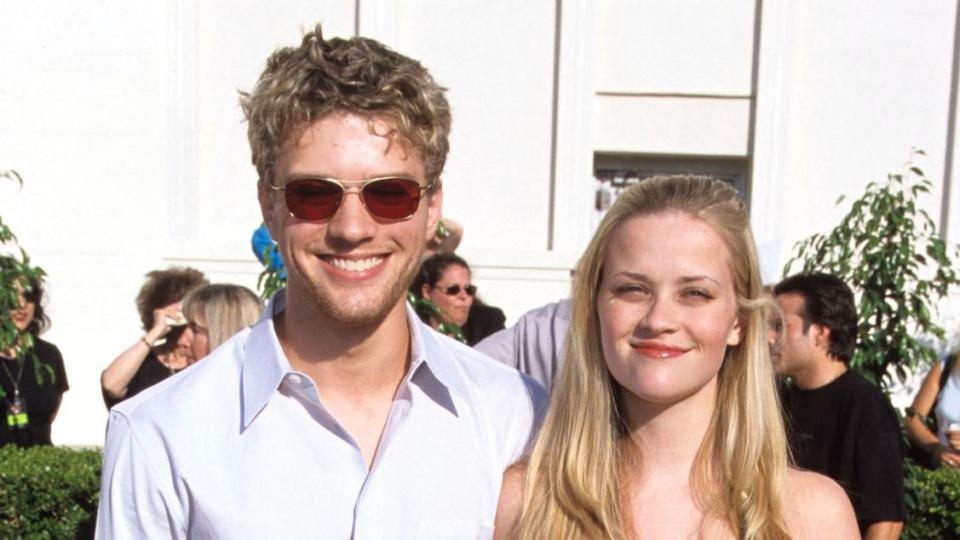 Ryan Phillippe and Reese Witherspoon during 6th Annual Blockbuster Entertainment Awards at Shrine Auditorium in Los Angeles, California, United States