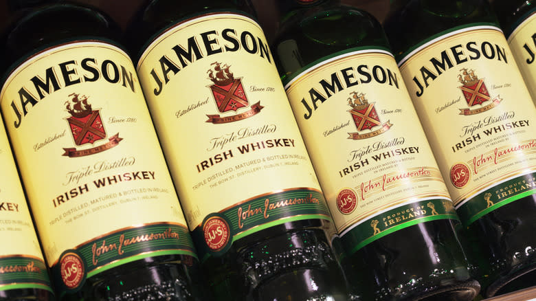 bottles of jameson whiskey