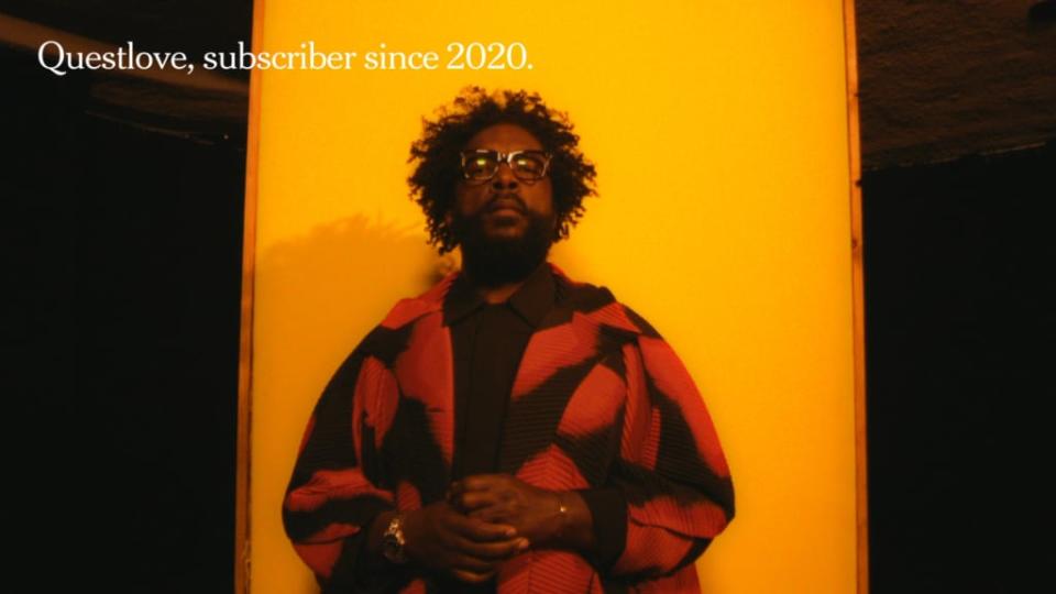 Ahmir “Questlove” Thompson, who won an Oscar for best documentary (feature) for ‘Summer of Soul (…Or, When the Revolution Could Not Be Televised)’ award poses with his award in the press room during the 94th Annual Academy Awards on March 27, 2022, in Hollywood, California. (Photo by Mike Coppola/Getty Images)