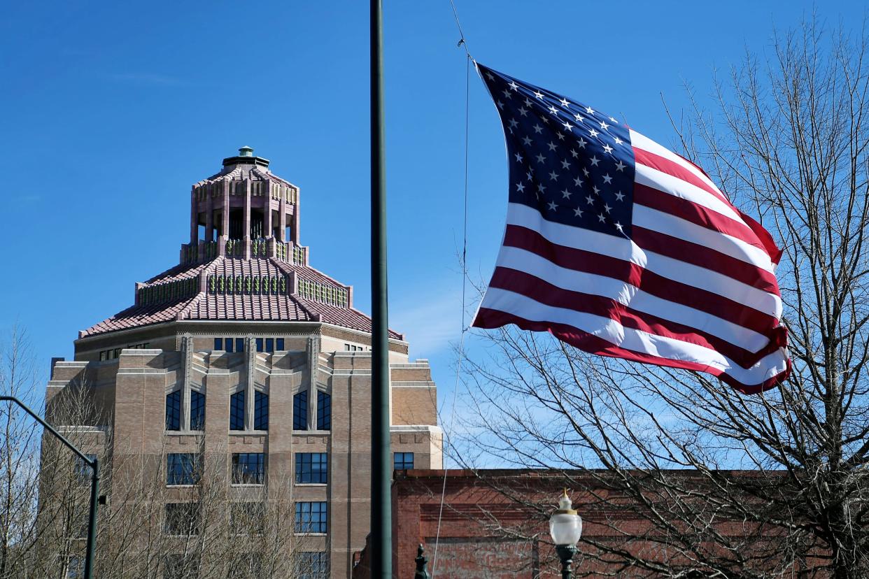 Asheville's City Hall Feb. 8, 2019.