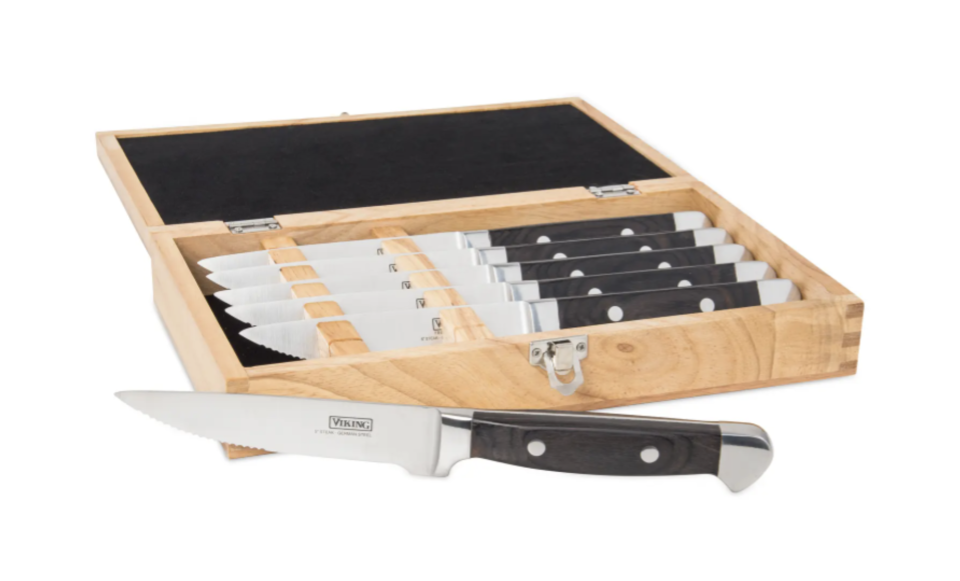 Viking Steakhouse Pakka 6-Piece Wood Steak Knife Set (Photo via Nordstrom)