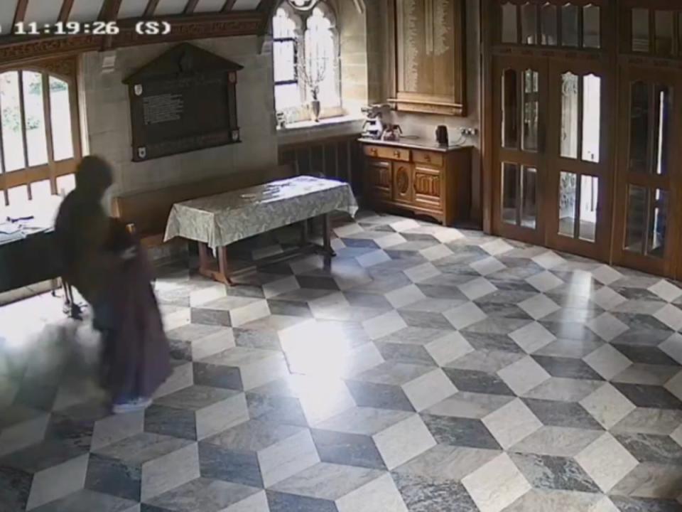 The thief makes his getaway (St Augustine’s)