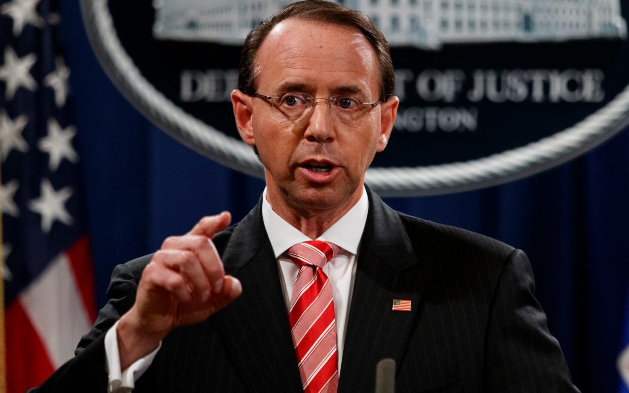 Deputy Attorney General Rod Rosenstein  - AP